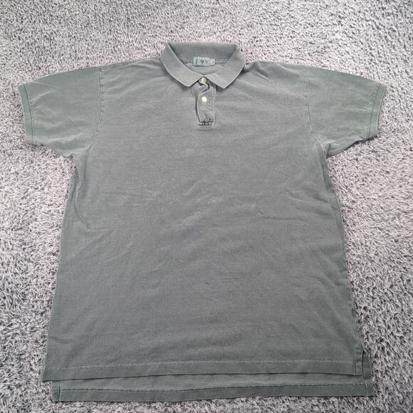J Crew Shirt Mens Large Green Polo Minimalist Classiccore Casual Preppy Nerdy - Picture 1 of 6